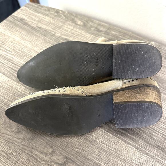 Amuse Society x Matisse Suede Studded Western Booties Size 6.5 - Picture 5 of 8